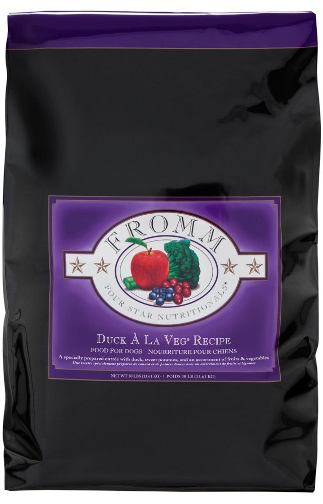 Fromm 4 Star Duck A La Veg Dog Food 1 fromm 4 star duck a la veg dog food