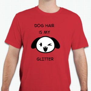 dog hair flitter shirt
