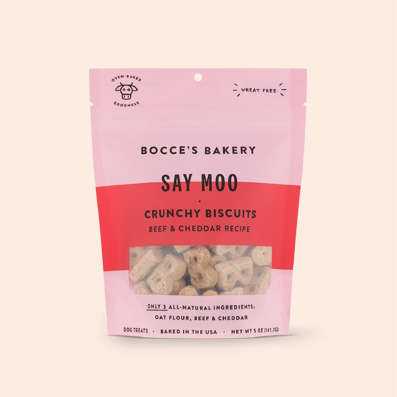 Bocce's Bakery Everyday Say Moooo Biscuits Crunchy Dog Treats 1 Bocce's Bakery Everyday Say Moooo Biscuits Crunchy Dog Treats