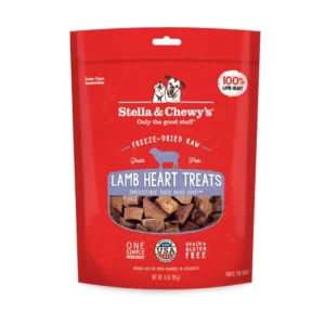 Stella & Chewy's Lamb Heart Freeze Dried Raw Dog Treats